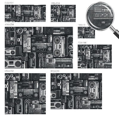 Fotografická tapeta do detskej izby Retro rádio