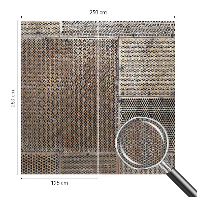 3D fototapeta Kovové vzory