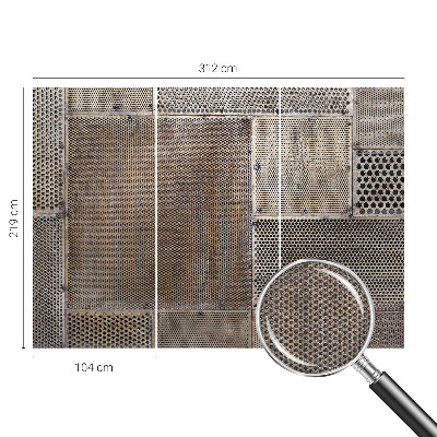 3D fototapeta Kovové vzory