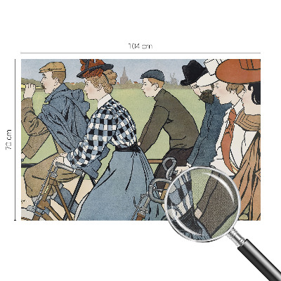 Fototapeta do detskej izby Starodávni cyklisti