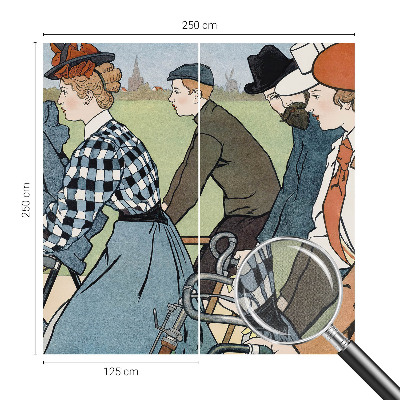 Fototapeta do detskej izby Starodávni cyklisti