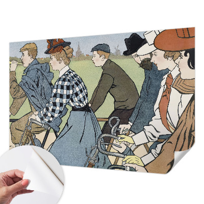 Fototapeta do detskej izby Starodávni cyklisti