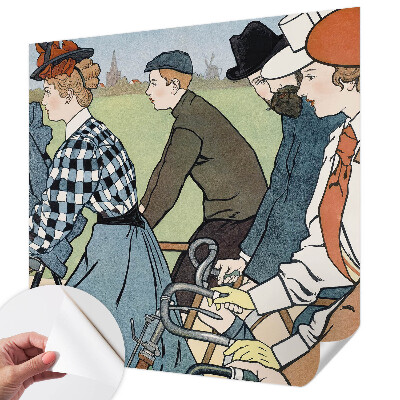 Fototapeta do detskej izby Starodávni cyklisti