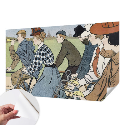 Fototapeta do detskej izby Starodávni cyklisti