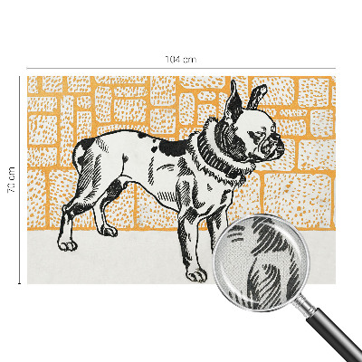 Fotografická tapeta do detskej izby Retro pes