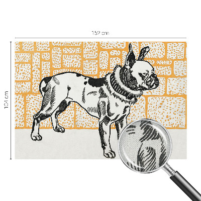 Fotografická tapeta do detskej izby Retro pes