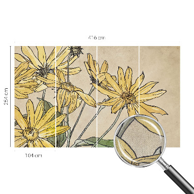 Fototapeta pre dievča Akvarelové kvety