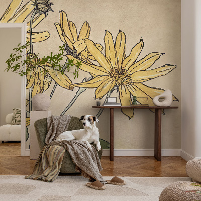 Fototapeta pre dievča Akvarelové kvety