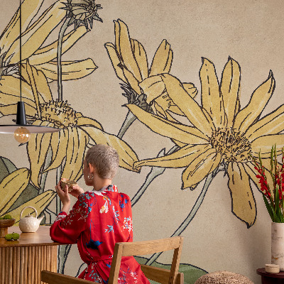 Fototapeta pre dievča Akvarelové kvety