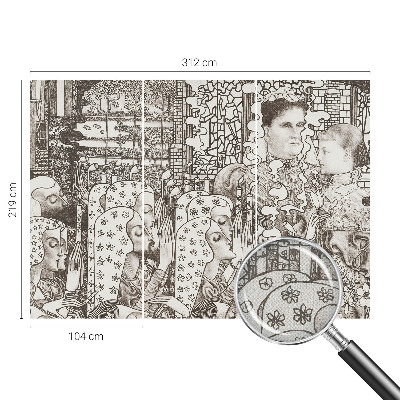 Moderná tapeta na stenu Kvetinové portréty