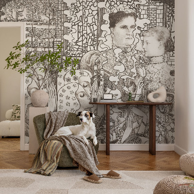 Moderná tapeta na stenu Kvetinové portréty