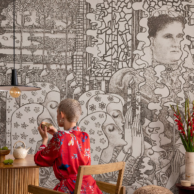 Moderná tapeta na stenu Kvetinové portréty