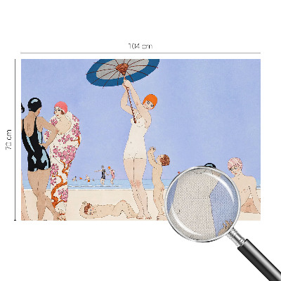 3D tapeta Retro pláž