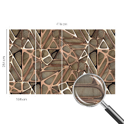 3D tapeta na stenu Geometrický vzor