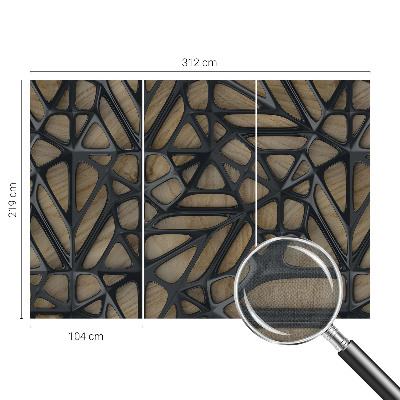 3D tapeta Drevená sieť