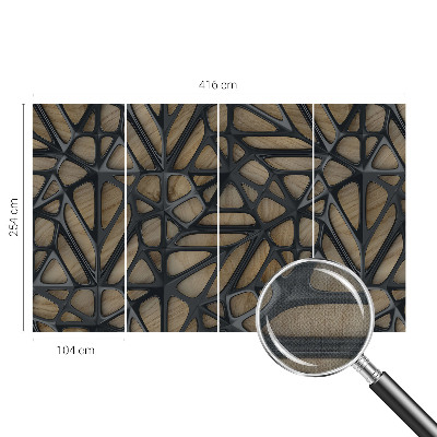 3D tapeta Drevená sieť