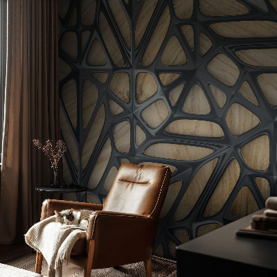 3D tapeta Drevená sieť