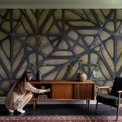 3D tapeta Drevená sieť