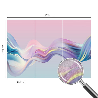 Fotografická tapeta samolepiaca Farebné vlny