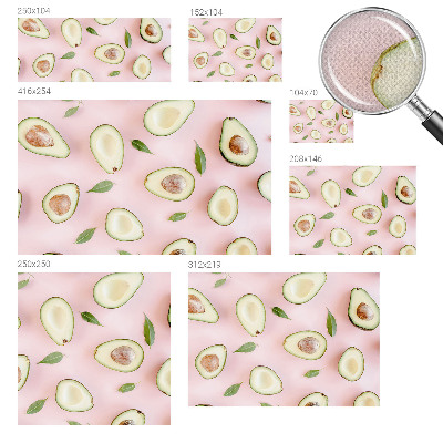 Samolepiaca fototapeta do spálne Zloženie avokáda