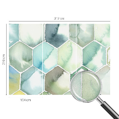 Detská fototapeta Pastelové šesťuholníky