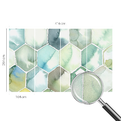 Detská fototapeta Pastelové šesťuholníky