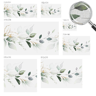 Tapety na stenu samolepiace Zelené listy