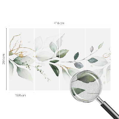 Tapety na stenu samolepiace Zelené listy