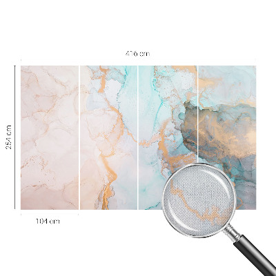 Samolepiaca fototapeta do obývačky Akvarelové vlny