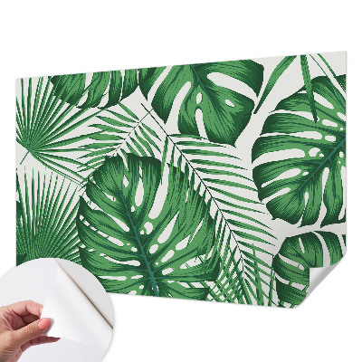 Samolepiaca fototapeta do spálne Tropické listy
