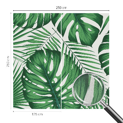 Samolepiaca fototapeta do spálne Tropické listy