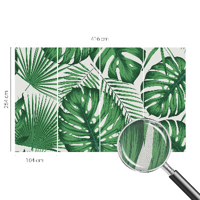 Samolepiaca fototapeta do spálne Tropické listy