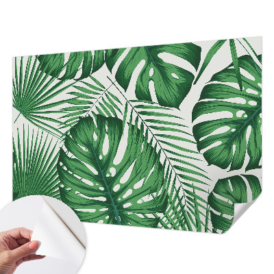 Samolepiaca fototapeta do spálne Tropické listy