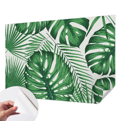 Samolepiaca fototapeta do spálne Tropické listy