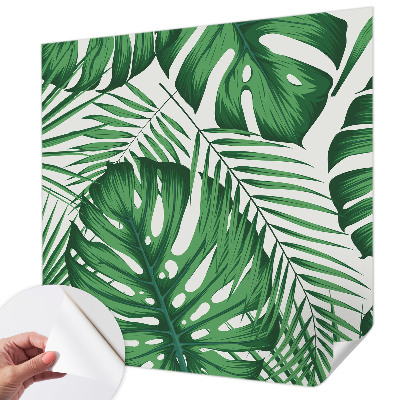 Samolepiaca fototapeta do spálne Tropické listy