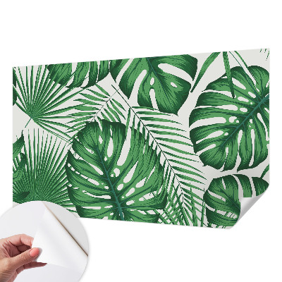 Samolepiaca fototapeta do spálne Tropické listy