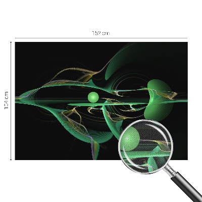 3D fototapeta Zelené vlny