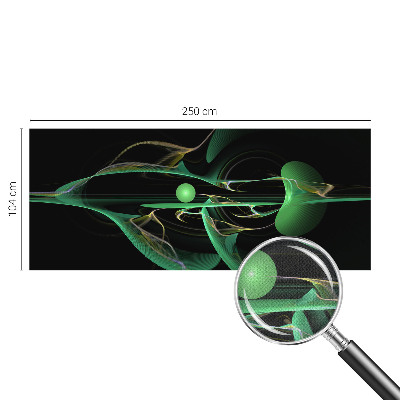 3D fototapeta Zelené vlny