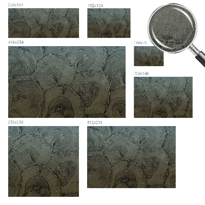 Fotografická tapeta samolepiaca Drevené krúžky