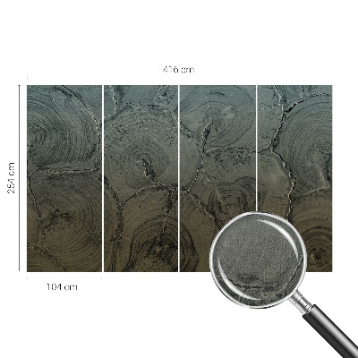 Fotografická tapeta samolepiaca Drevené krúžky