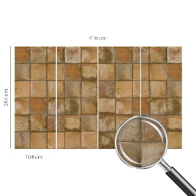 Samolepiaca fototapeta do obývačky Rustikálna mozaika