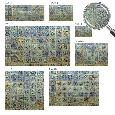 Samolepiaca fototapeta do spálne Geometrické dlaždice