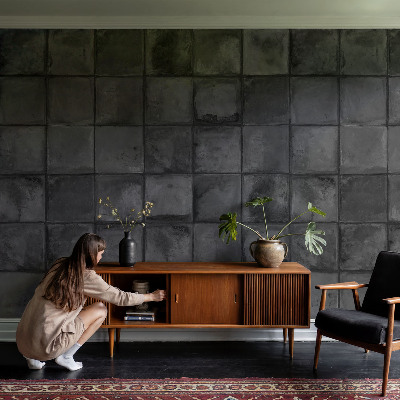 Samolepiaca fototapeta do detskej izby Sivé dlaždice