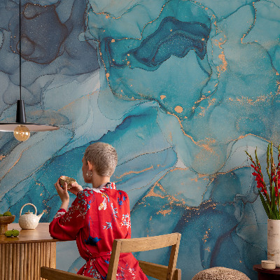 Fototapeta do detskej izby Modrá abstrakcia