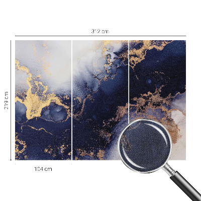 Detská tapeta Tmavomodré vlny