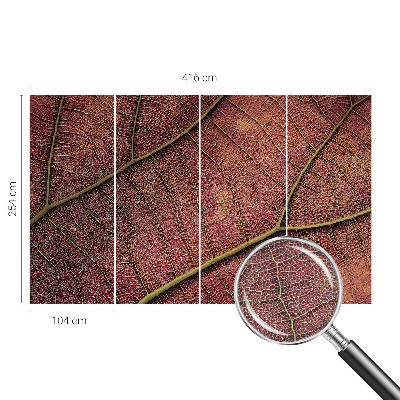 Samolepiaca fototapeta do obývačky Listová textúra