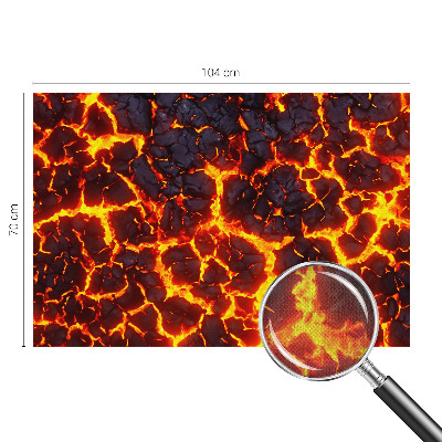 Samolepiaca fototapeta do obývačky Silná magma