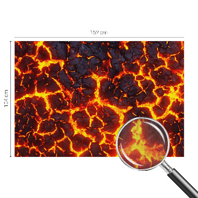 Samolepiaca fototapeta do obývačky Silná magma