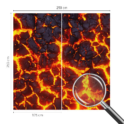 Samolepiaca fototapeta do obývačky Silná magma