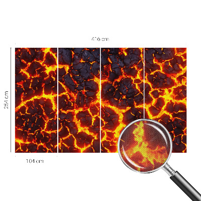 Samolepiaca fototapeta do obývačky Silná magma